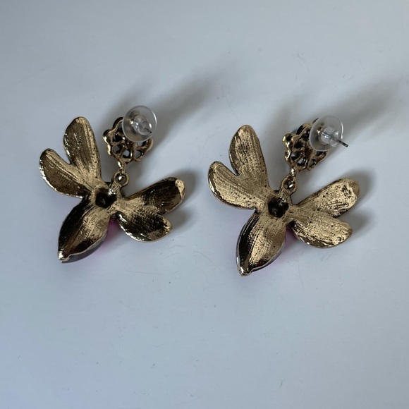 Bee Earrings jewel honeybee pearls dangle drop - Picture 3 of 4